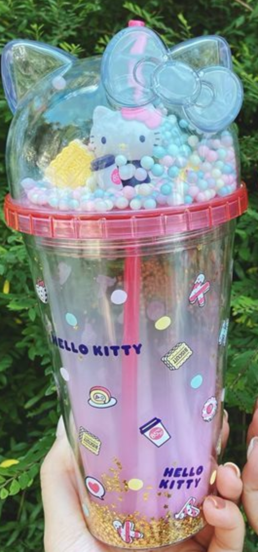 Sanrio Hello Kitty Taiwan 85cafe Limited Figure Plastic Cup Type A