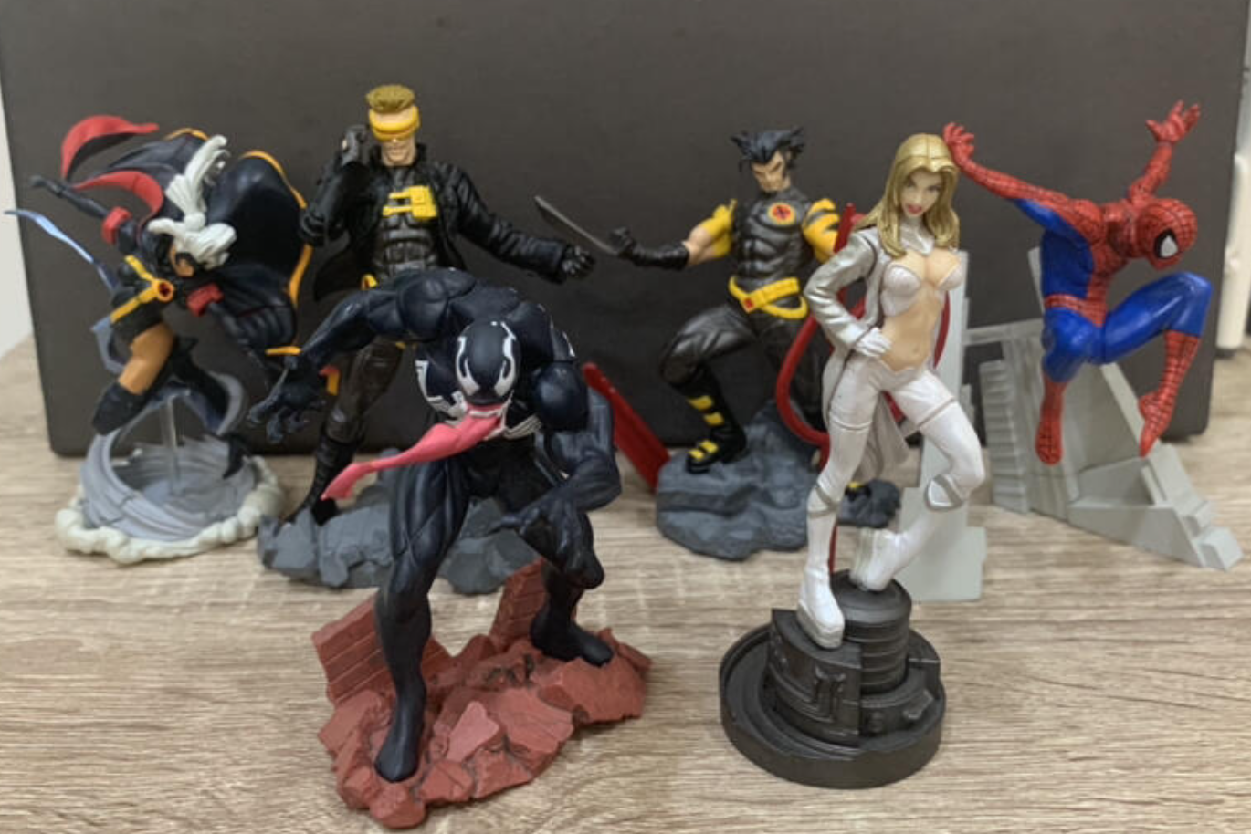 Bandai HG Marvel Heroes Gashapon X-men Spider-Man P1 6 Trading Figure Set
