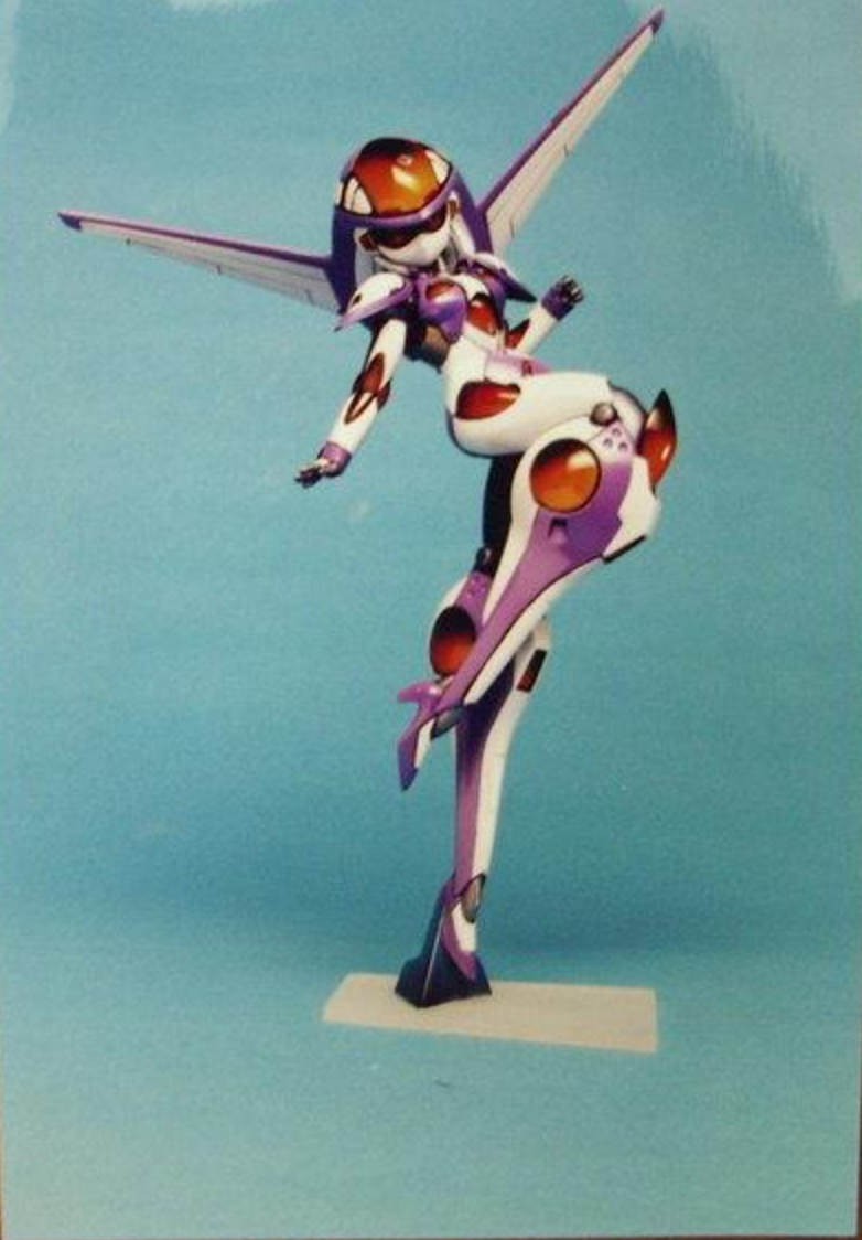 Kaiyodo 1/8 Galaxy Fraulein Yuna Robot Erina of The Sky Cold Cast Model Kit Figure