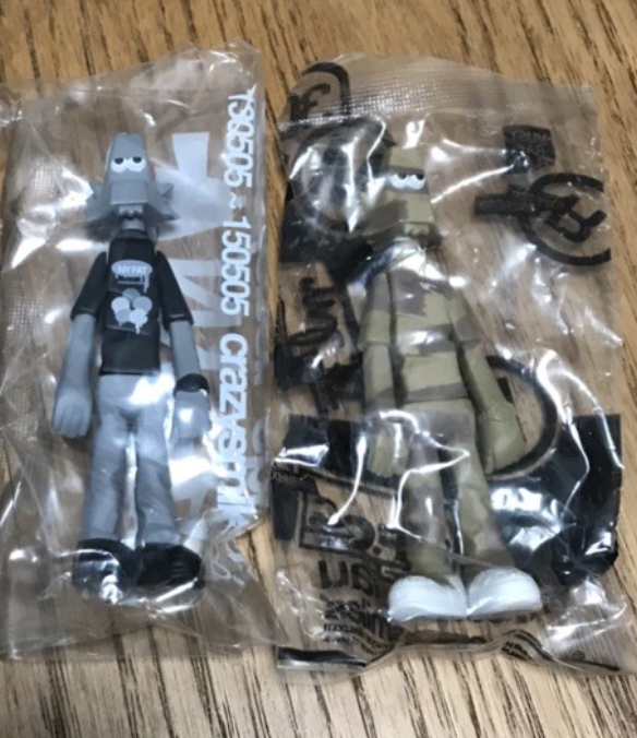 Michael Lau Crazysmiles Gardener NY Fat Shock 2 6" Vinyl Figure Set