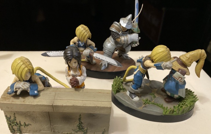 Banpresto Final Fantasy IX 9 3 Diorama Figure Set Used Zidane Steiner Dagger Vivi