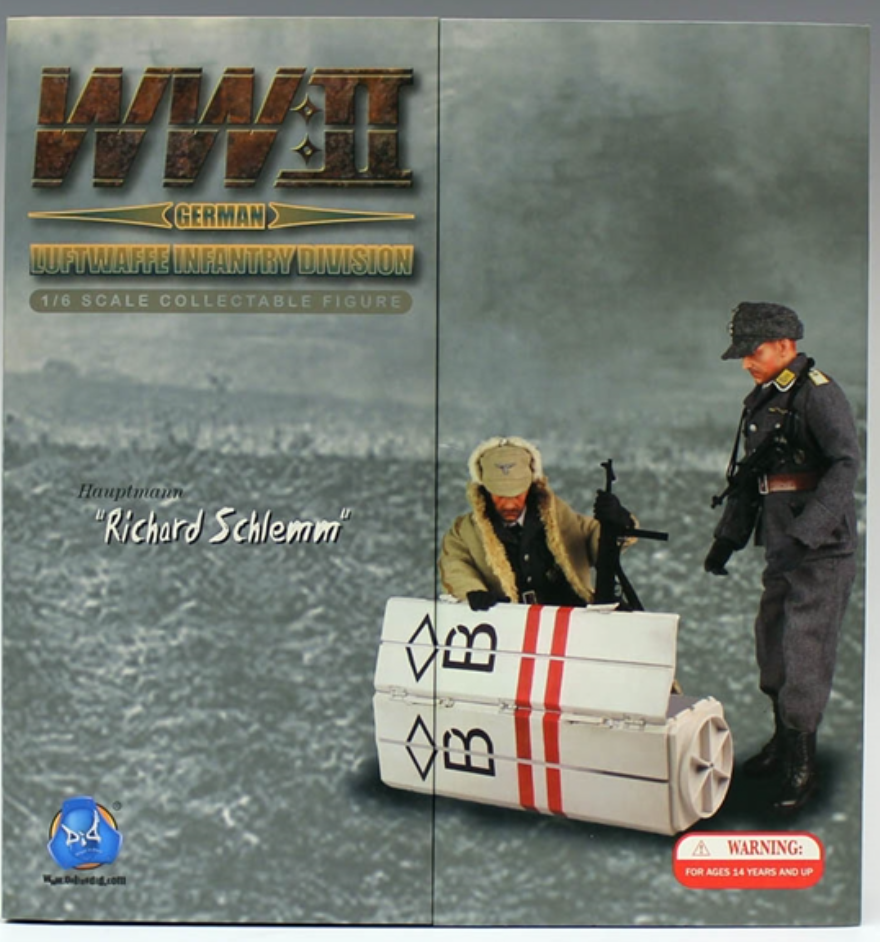 DID 1/6 12" WWII Collectable Luftwaffe Infantry Division Hauptmann Richard Schlemm Action Figure