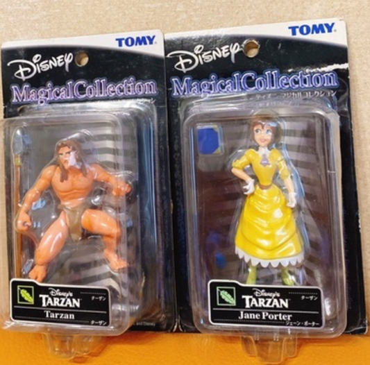 Tomy Disney Magical Collection 085 Tarzan 086 Jane Porter 2 Trading Figure Set