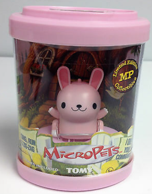 Tomy Micropets My Little Pet Electronic Interactive Toy Pink Rabbit Bunny Limited Edition Trading Figure
