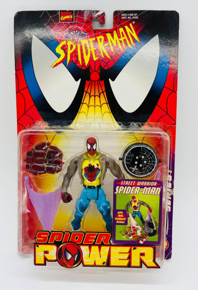 Toybiz Marvel Comics Spider-Man Spider Power Street Warrior Spider-Man  Action Figure