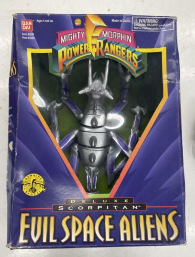 Bandai Mighty Morphin Power Rangers Evil Space Aliens Deluxe Scorpitan Lavits Figure