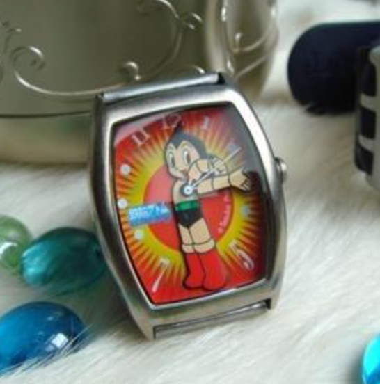 Tezuka Production Astro Boy Watch Authentic Metal Box Set Type B Used No Box