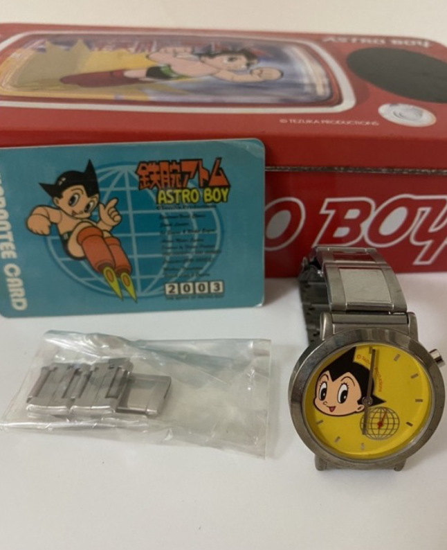 Tezuka Production Astro Boy Watch Authentic Metal Box Set Type I