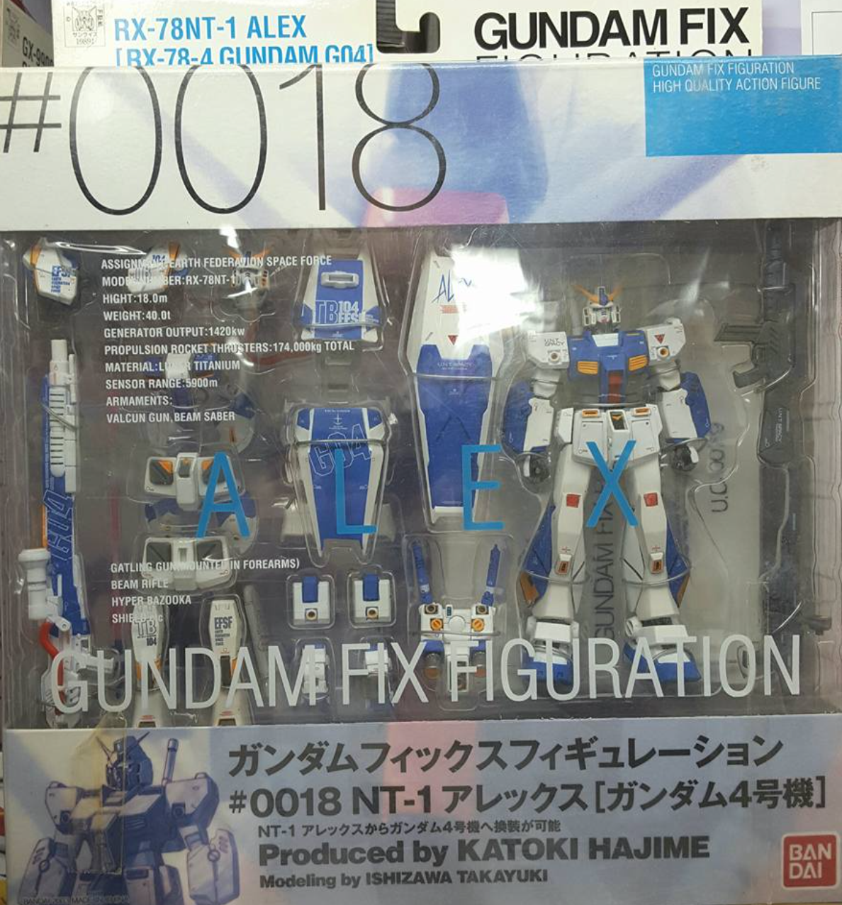 Bandai Gundam Fix Figuration GFF #0018 RX-78NT-1 Alex RX-78 Bandai Gundam Fix Figuration GFF #0018 RX-78NT-1 Alex RX-78