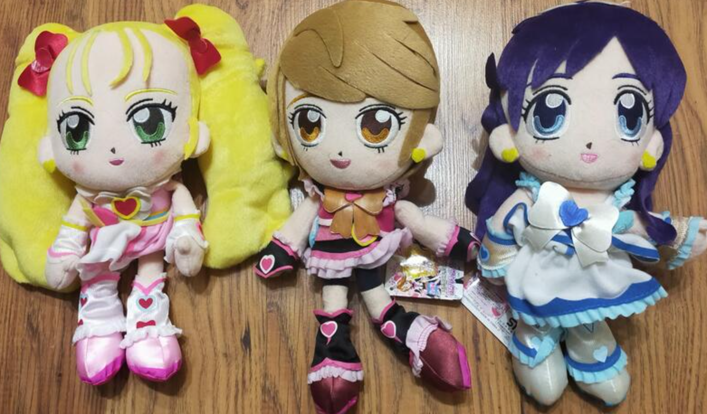 Banpresto Pretty Cure Max Heart 3 12" Plush Doll Collection Figure Set