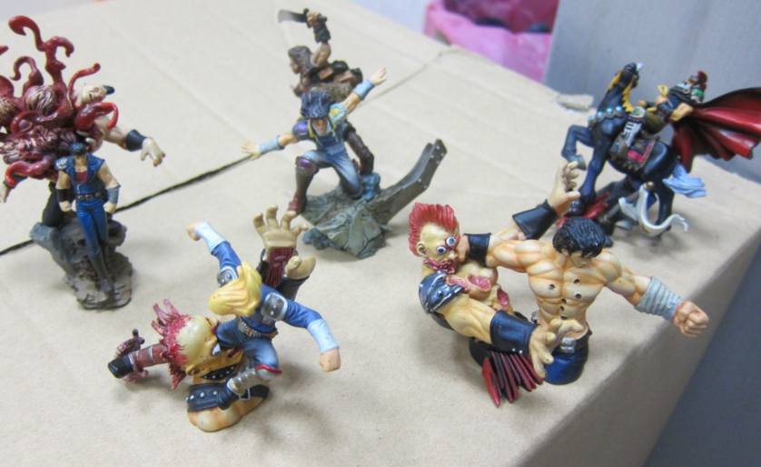 Kaiyodo Fist of The North Star Gashapon Violence 5 Trading Figure Set Used
