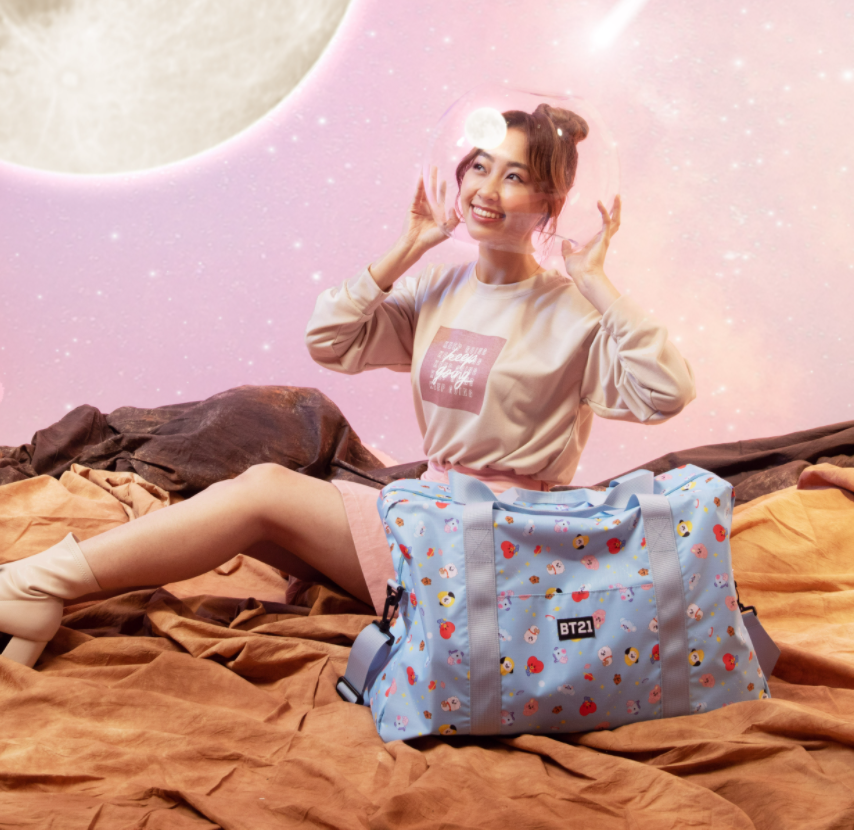 BTS BT21 Taiwan Cosmed Limited Travel Bag