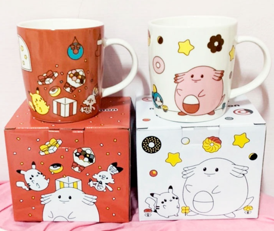 Mister Donut Taiwan Limited Pokemon Pocket Monster 2 350ml Mug Cup Set