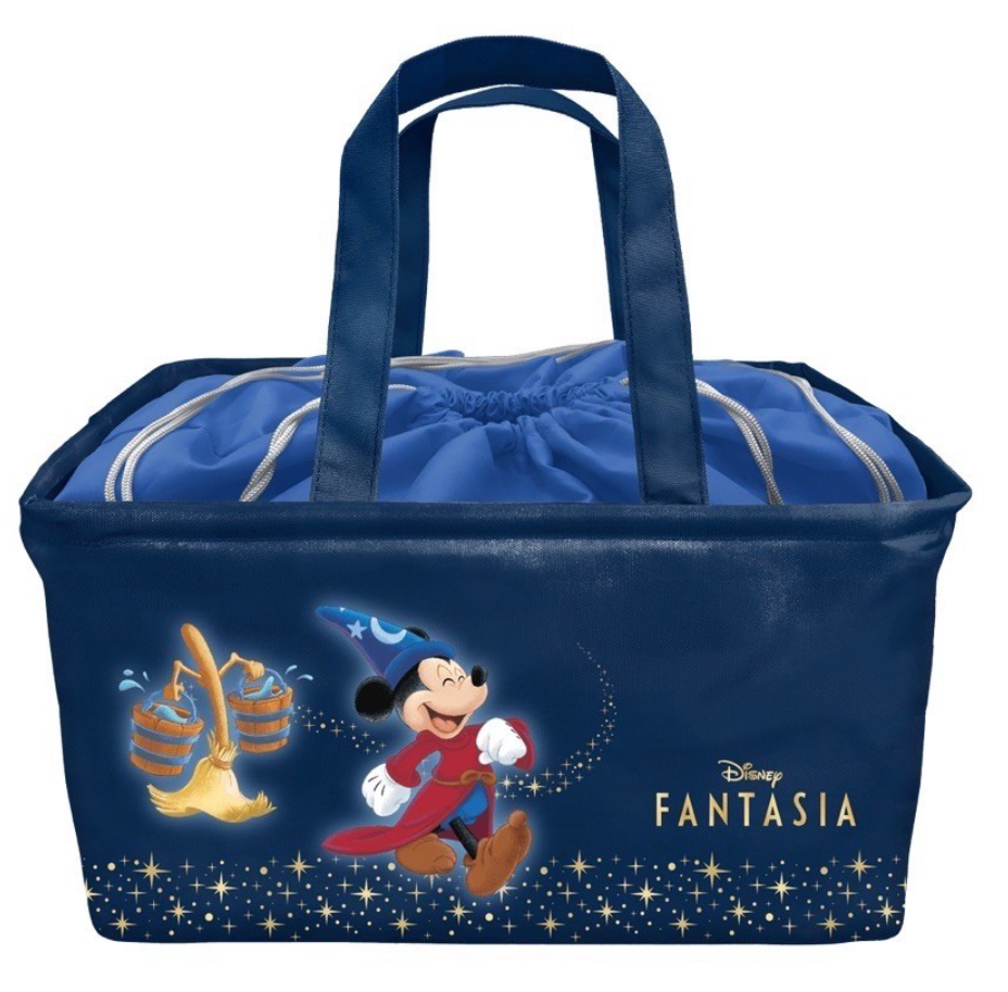 Disney Taiwan 7-11 Limited 2021 CNY Mickey Mouse Fantasia Folding  Drawstring Basket Bag Blue ver