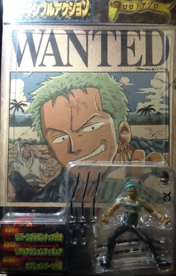 Bandai 2001 One Piece Flexible Roronoa Zoro Action Figure