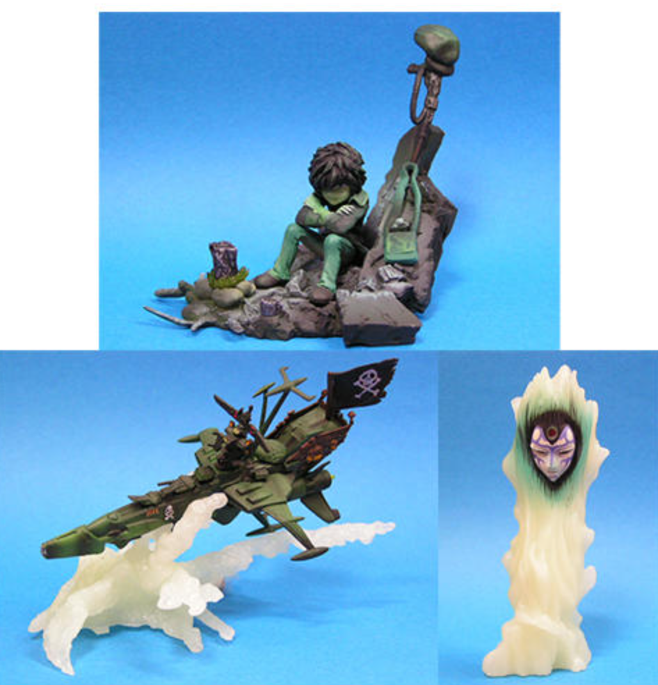 Medicos Wonder Festival WF 2007 Super Figure Legend Adieu Galaxy Express 999 Andromeda Terminal Station Limited GID 3 Figure Set