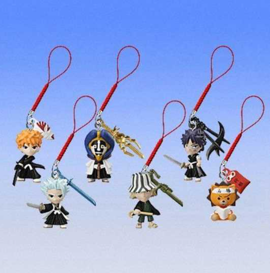 Bandai Bleach Gashapon Netsuke Vol 2 6 Mascot Strap Collection Figure Set