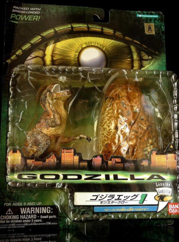 Trendmasters Genuine Godzilla Hammer Tail Baby Godzilla Hatchling Action Figure Type A
