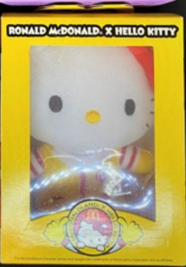 Mcdonalds 2012 Sanrio Hello Kitty Ronald Mcdonald ver 6" Plush Doll Figure