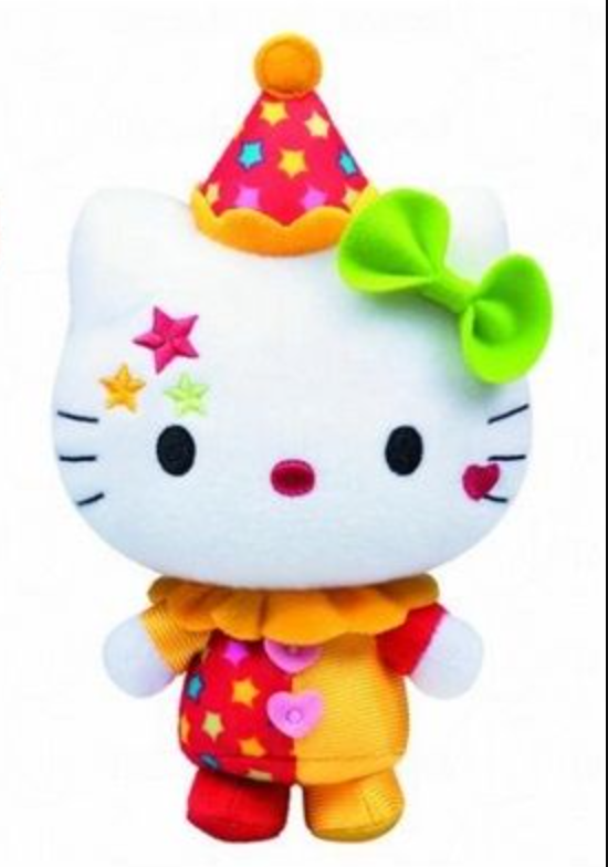 Hello kitty clown plush best sale