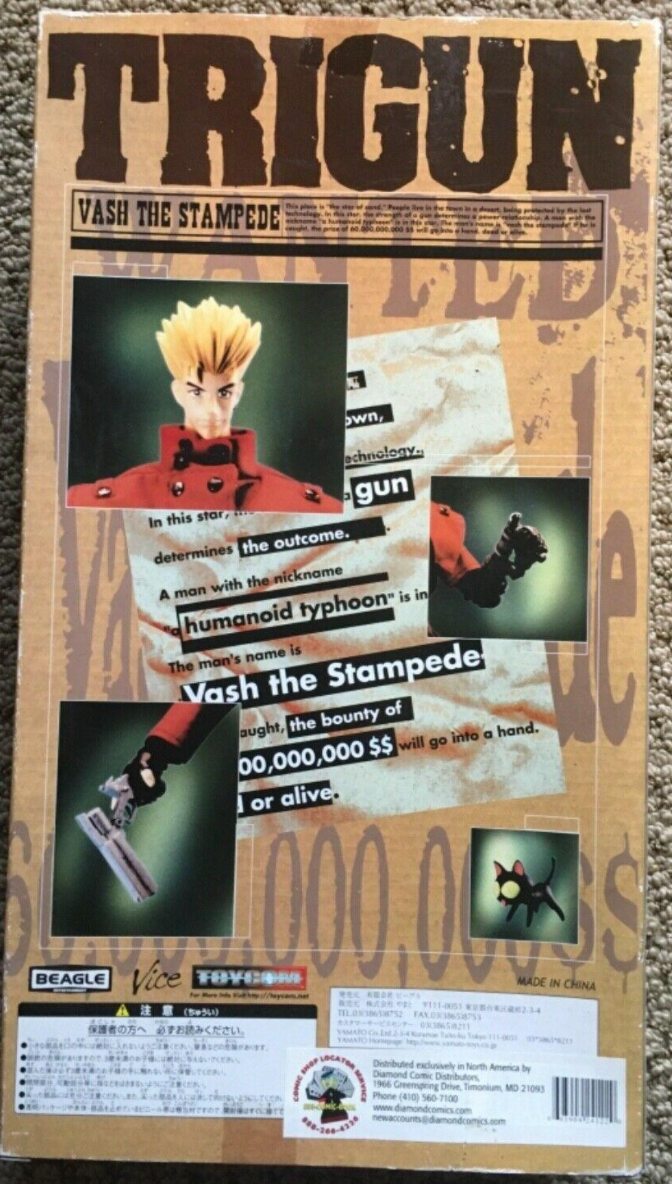 Toycom Vice Beagle 1/6 12" Trigun Vash The Stampede Action Figure