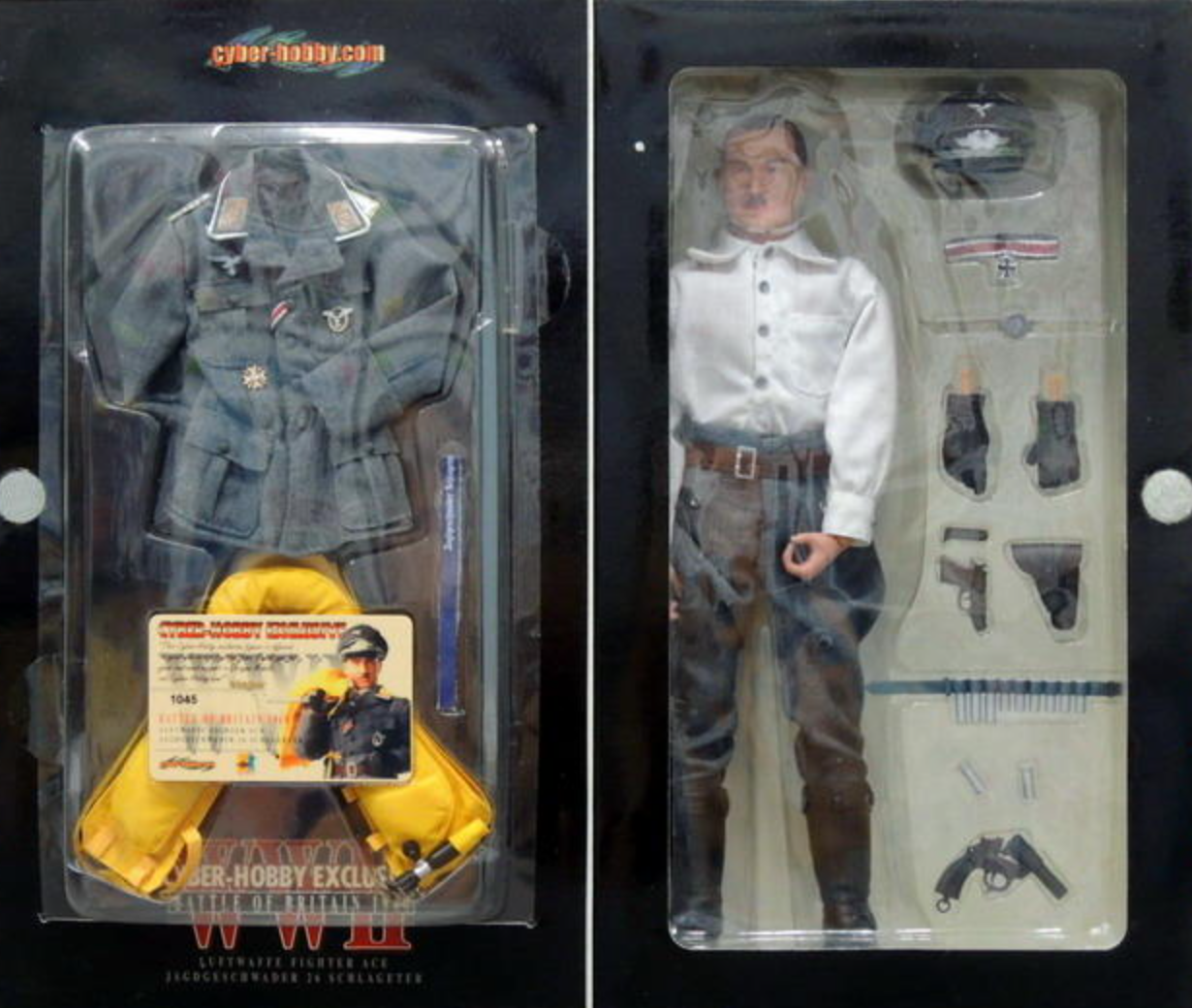 Dragon 1/6 12" WWII Cyber Hobby Exclusive Battle of Britain 1940 Luftwaffe Fighter Ace Jagdgeschwader 26 Schlageter Major Galland Action Figure