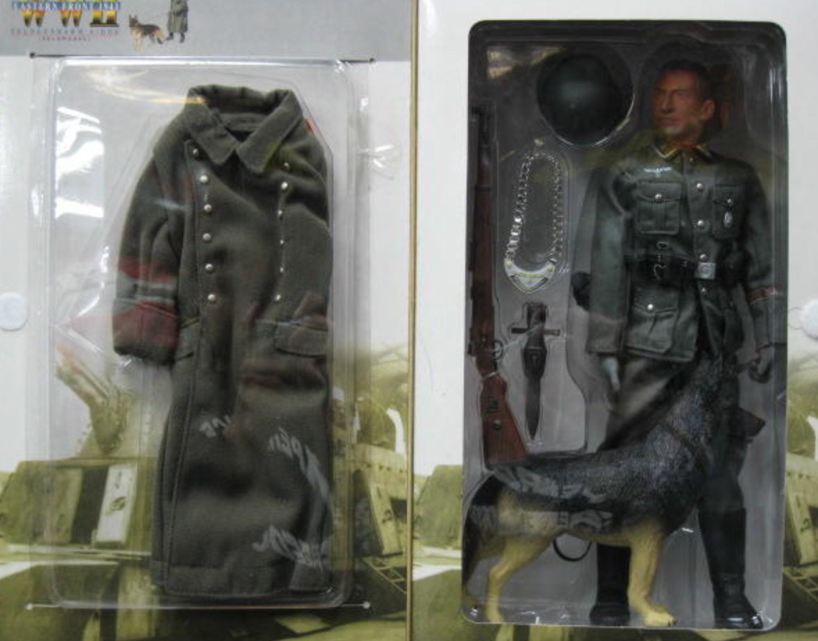 Dragon 1/6 12" WWII Eastern Front 1943 Feldgendarm w/ Dog Feldwebel Gustav & Kaiser Action Figure