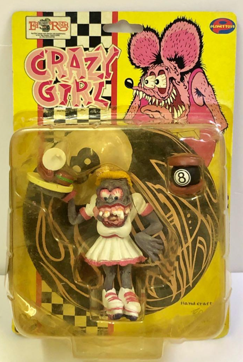 Planet Toys Rat Fink Crazy Girl Action Figure – Lavits Figure Planet Toys Rat Fink Crazy Girl Action Figure – Lavits Figure