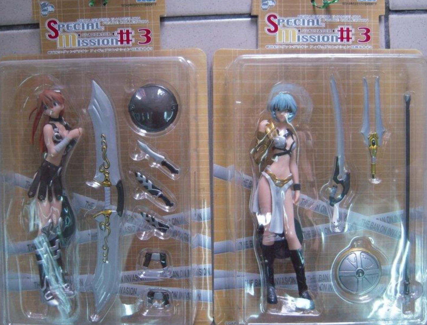 Sega Neon Genesis Evangelion Special Mission Part 3 Rei Ayanami & Asuka Langley 2 Trading Figure Set