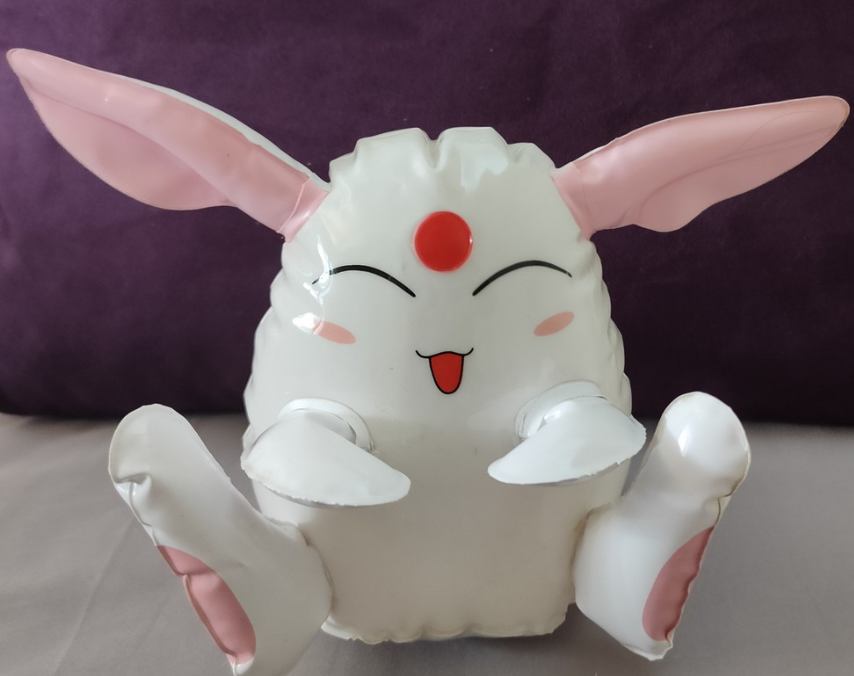 Vintage Clamp Magic Knight Rayearth Mokona 6" Inflatable Doll Figure