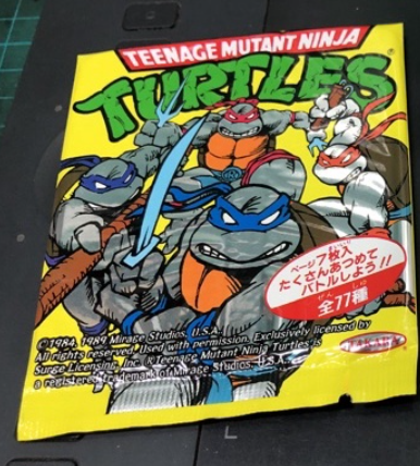 Takara Japan 1989 TMNT Teenage Mutant Ninja Turtles Trading Card Sealed Bag  7 Random Cards Set