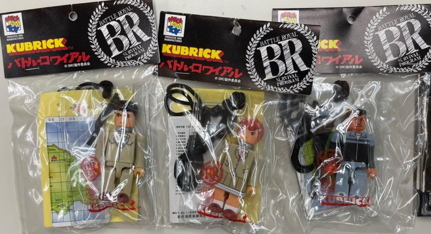 Medicom Toy Kubrick 100% Battle Royale Survival Program 3 Action Figure Set