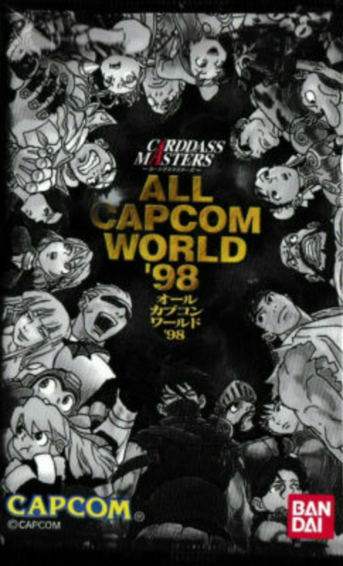 Bandai 1998 Carddass Masters All Capcom World 98 Sealed Bag 10 Random Cards Set