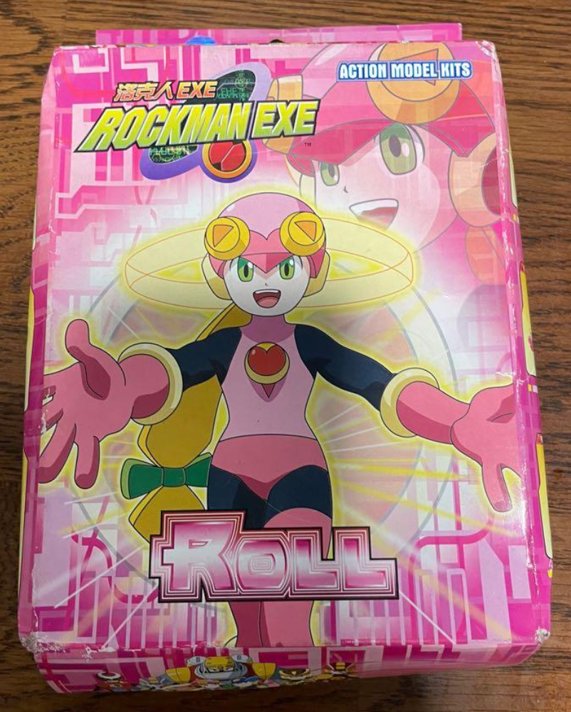 Bandai 2004 Capcom Mega Man Rockman Exe Roll Action Model Kit Figure