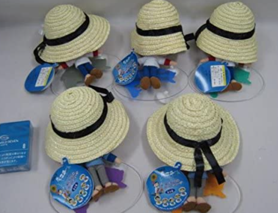 Japan Tsurikichi Sanpei 5 6" Plush Figure Set