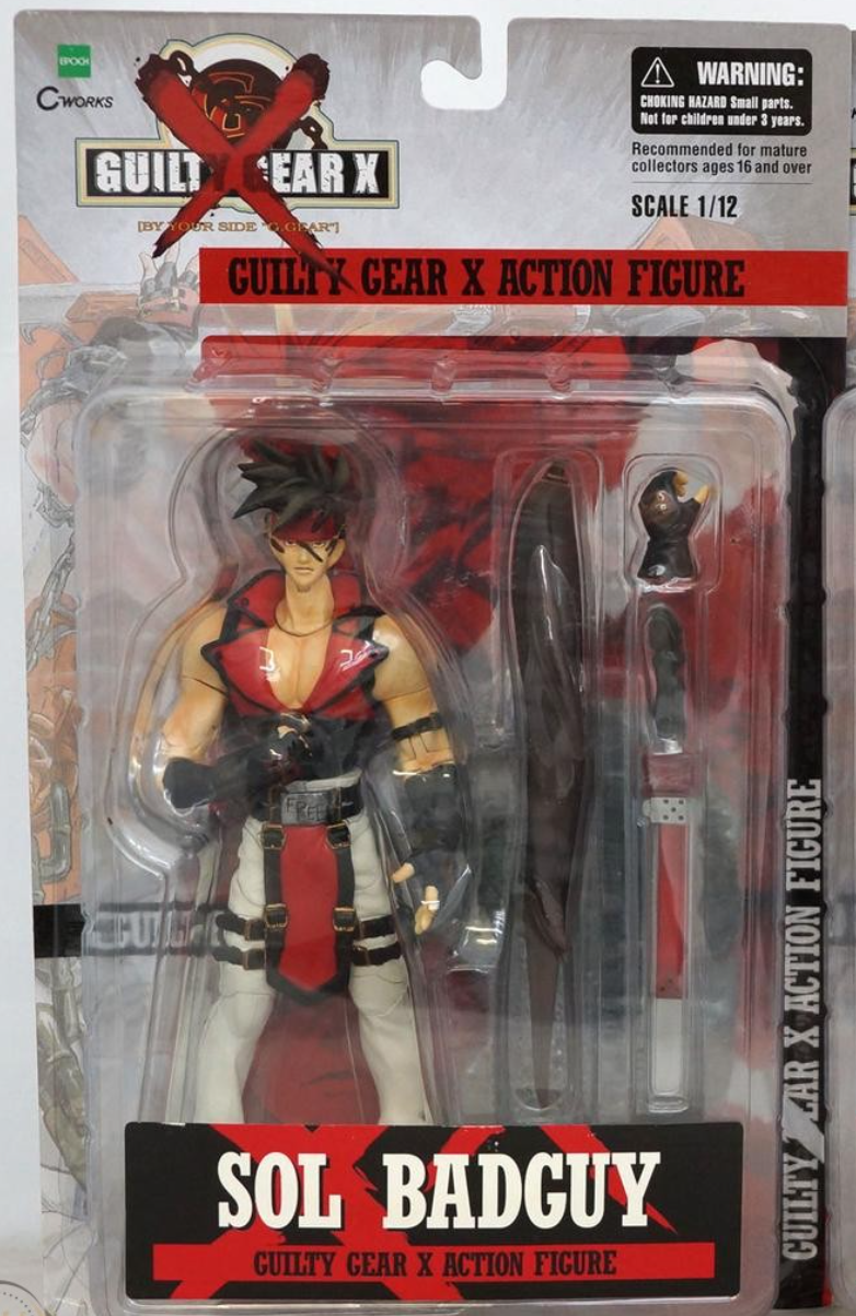 Epoch 1/12 Guilty Gear X Sol Badguy Action Figure