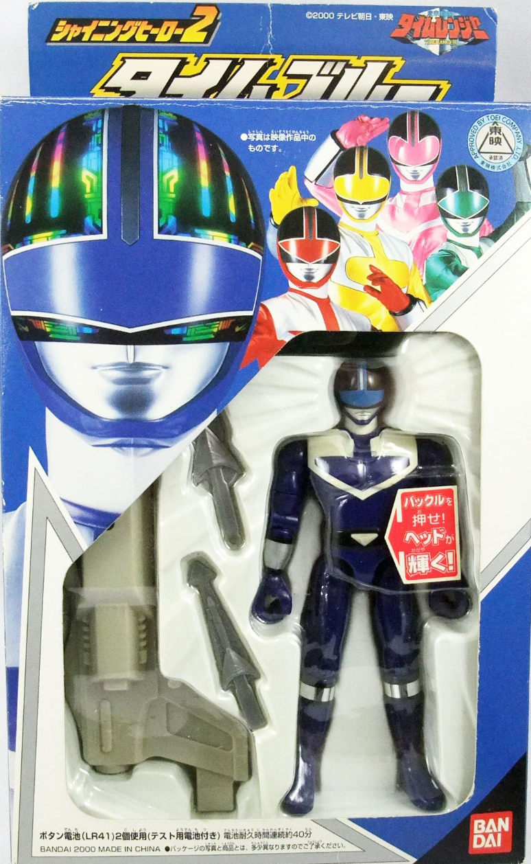 Bandai Power Rangers Time Force Timeranger Blue Fighter Action Figure