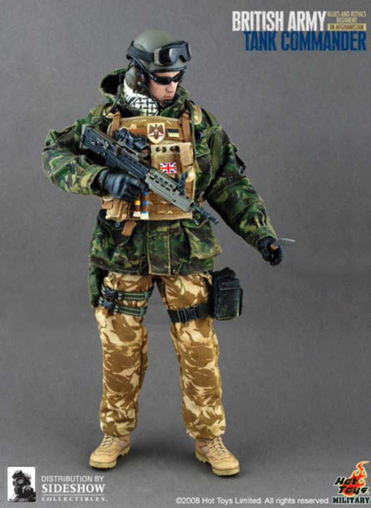 Hot Toys 1/6 12" British Army Tank Commander Action Figure
