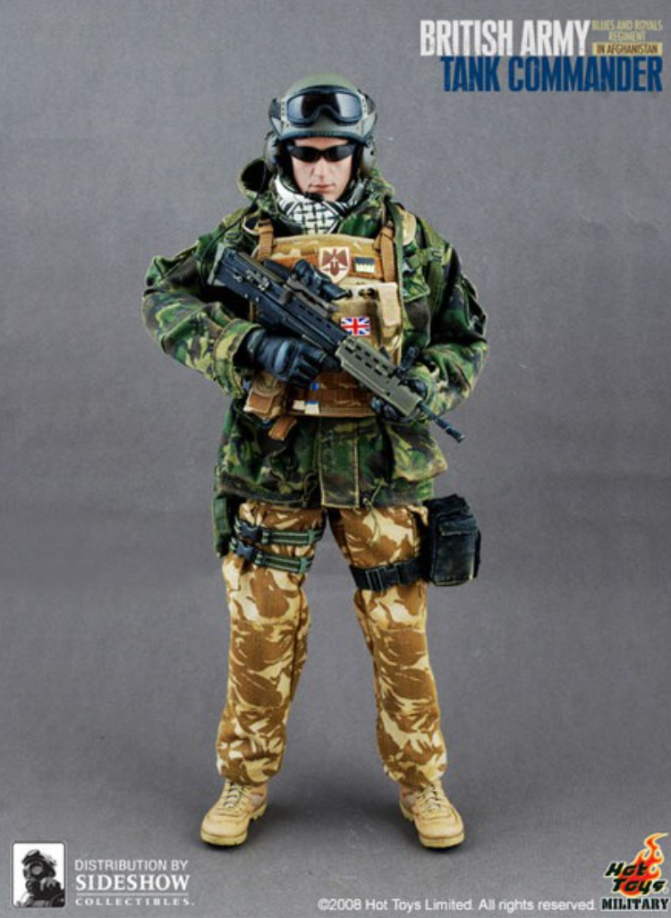 Hot Toys 1/6 12" British Army Tank Commander Action Figure