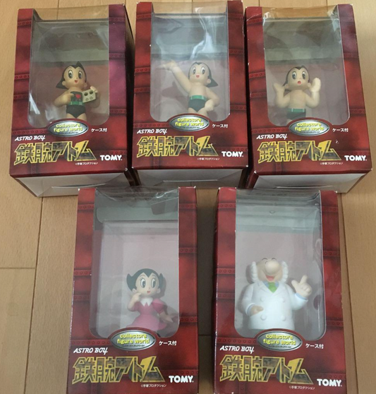 Tomy Astro Boy Collector's Figure World 5 Trading Figure Set