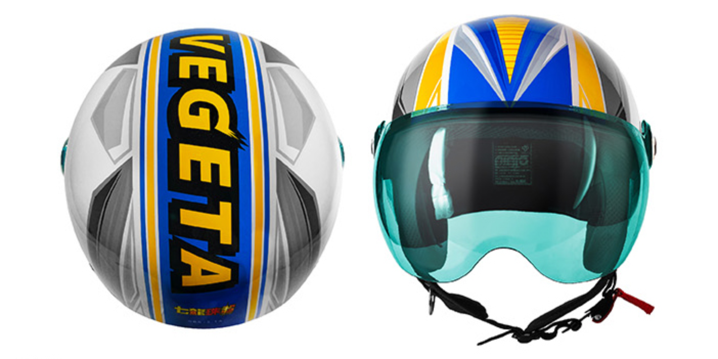 dragon ball motorcycle helmet Dragon Ball Super Taiwan Family Mart Limited Vegeta Helmet – Lavits Figure
