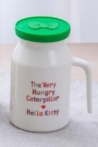 Sanrio Hello Kitty x The Very Hungry Caterpillar Taiwan Watsons Limited 350ml Ceramics Cup Type C