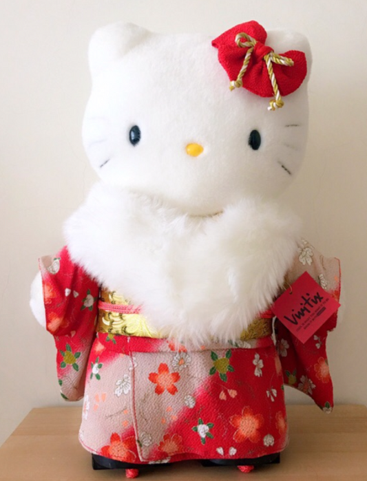 Sanrio 2001 Hello Kitty Vivitix Girls Kimono 18" Plush Doll Figure