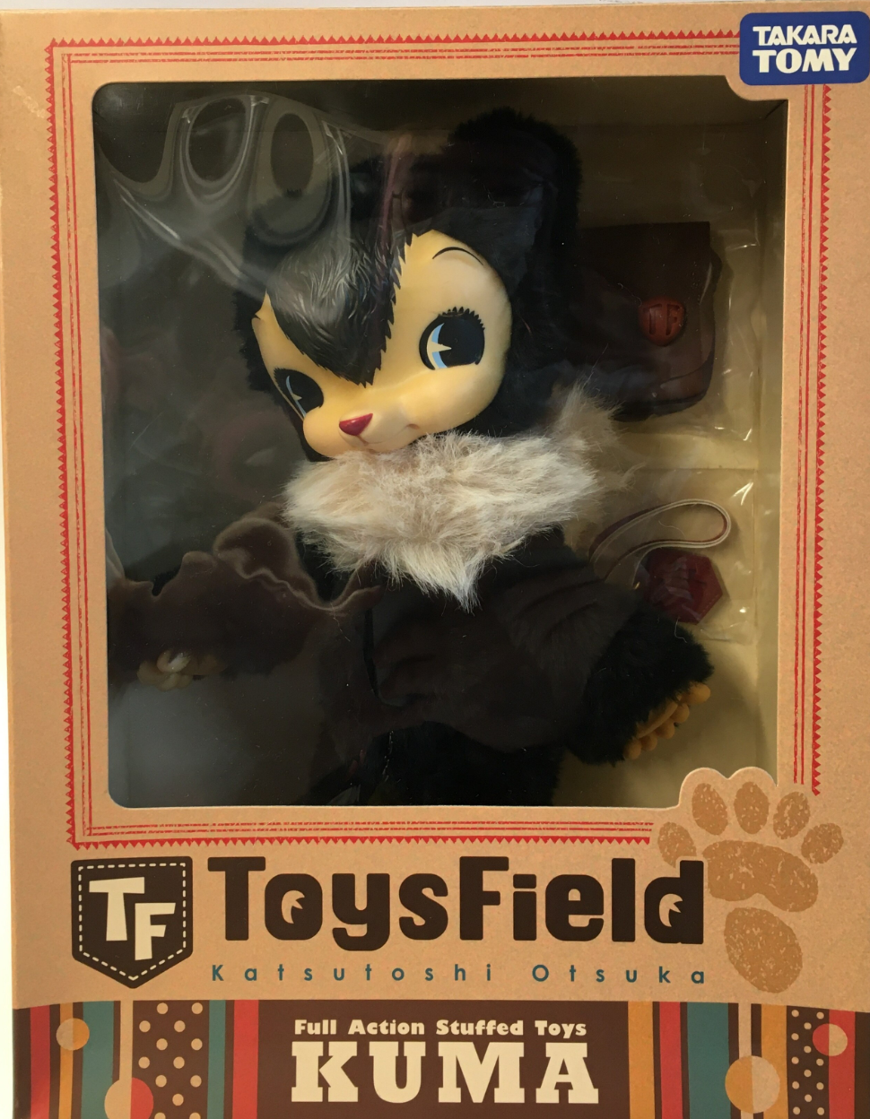 Takara Tomy ToysField Katsutoshi Otsuka Kuma Black version Full Action Plush Doll Figure