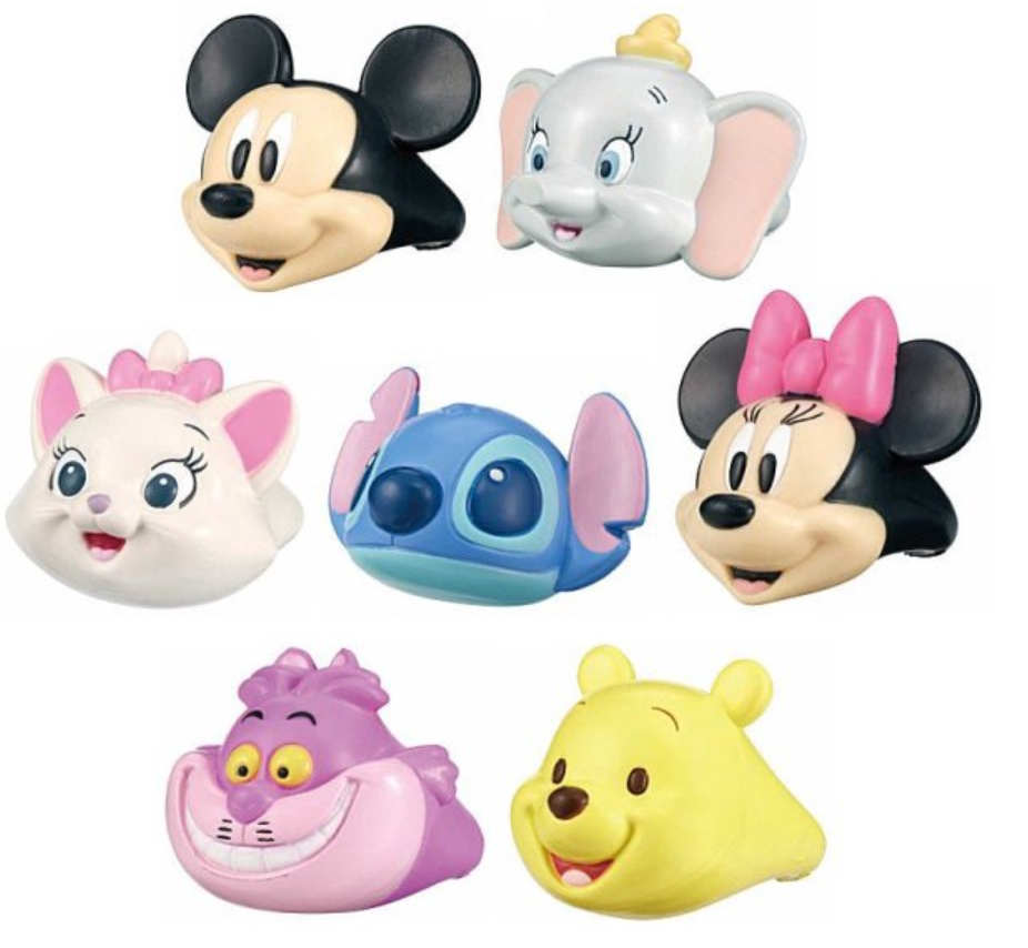 Takara Tomy Disney Characters Gashapon Finger Ring Dull Color ver 7 Collection Figure Set