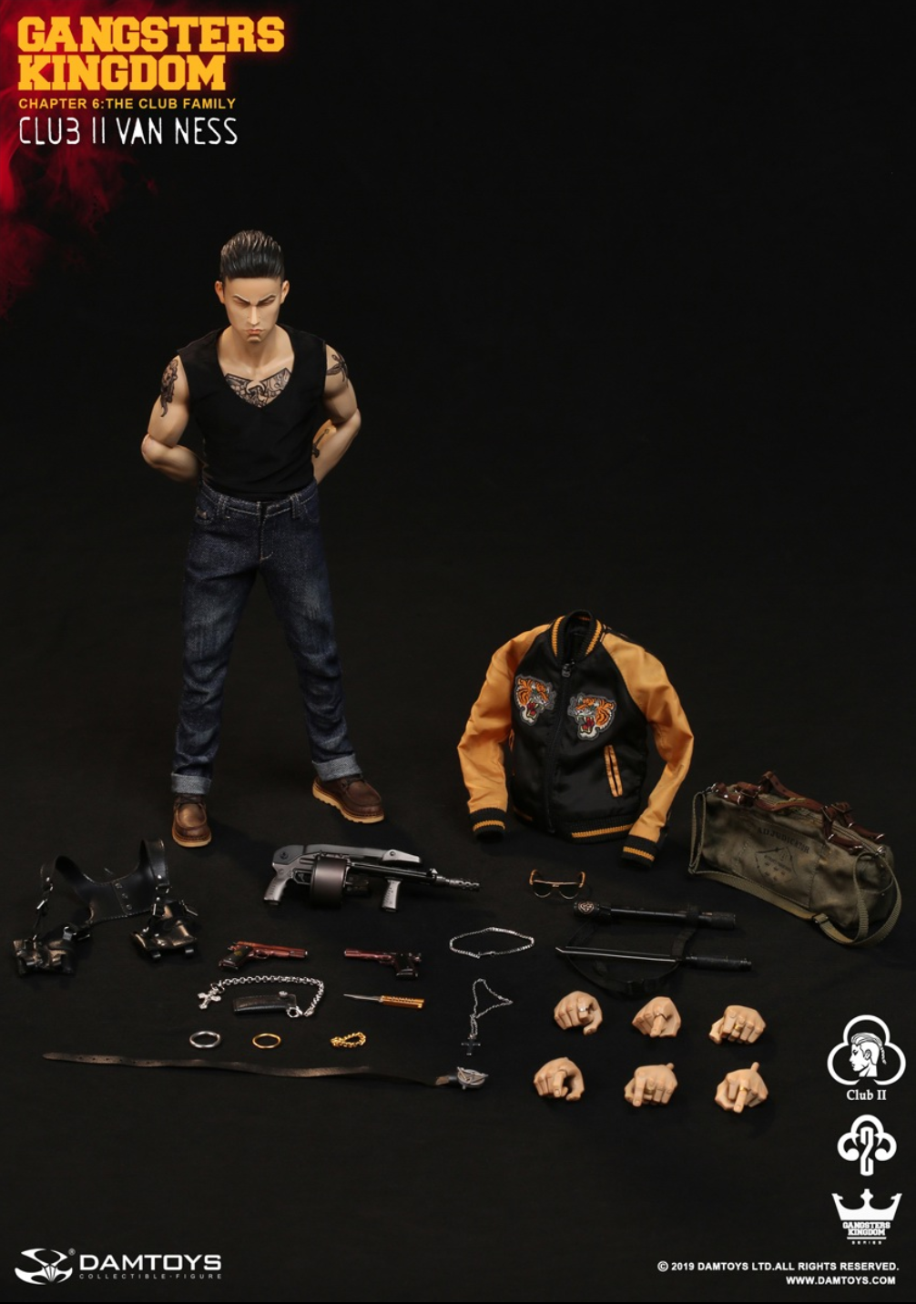 DamToys 1/6 12" Gangsters Kingdom GK017 Club 2 Van Ness Action Figure