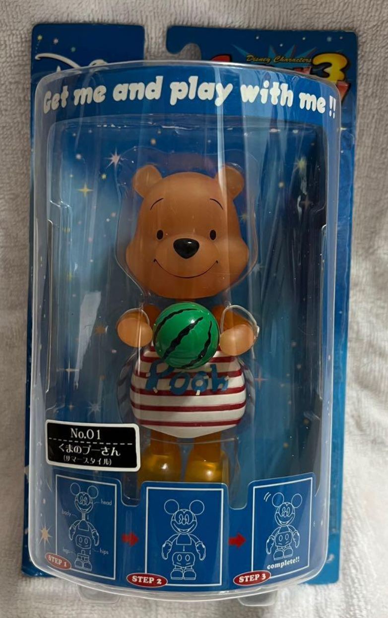Sega Disney Characters Super Rockin 3 No 01 Winnie The Pooh Beach ver Bobble Head Figure