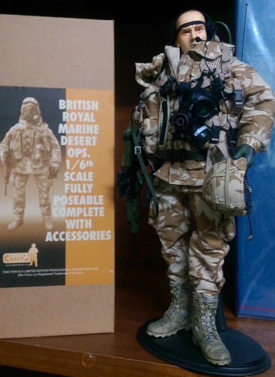 BBi 12" 1/6 British Royal Marine Desert OPS Action Figure - Lavits Figure