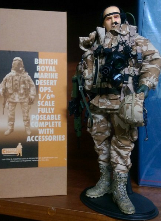 BBi 12" 1/6 British Royal Marine Desert OPS Action Figure - Lavits Figure
