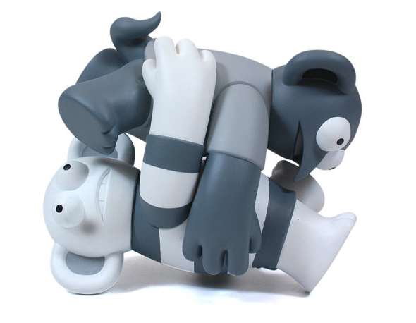 Amos Toys 2008 James Jarvis Wrestling Elves SE Monochrome Ver 8" Vinyl Figure - Lavits Figure
- 1